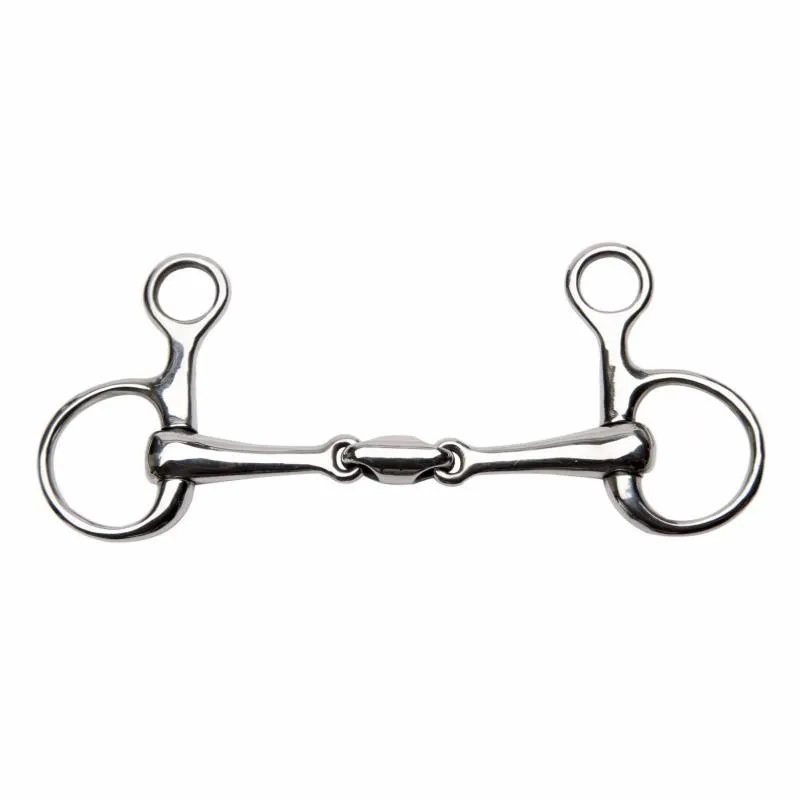Mors Baucher Double Brisure Gros Canons Inox, FEELING 115 MM Haute Qualit