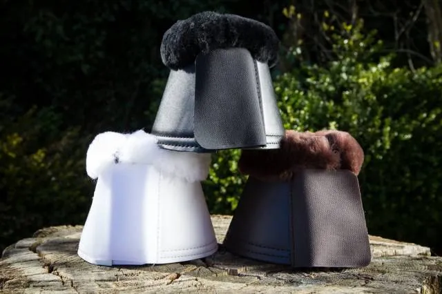 Satisfait Ou Rembours Cloches en mouton sheepskin – HFI – noprne et cuir synthtique – NOIR – M