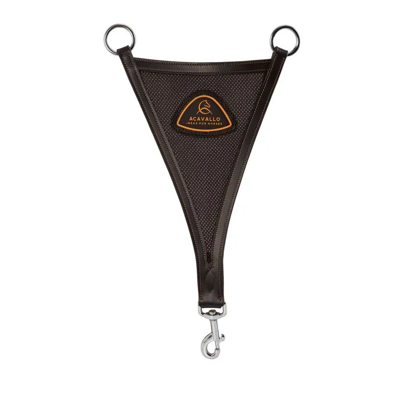 Produit De Marque ACAVALLO – Fourche Triangle en Toile pour Collier de Chasse NOIR
