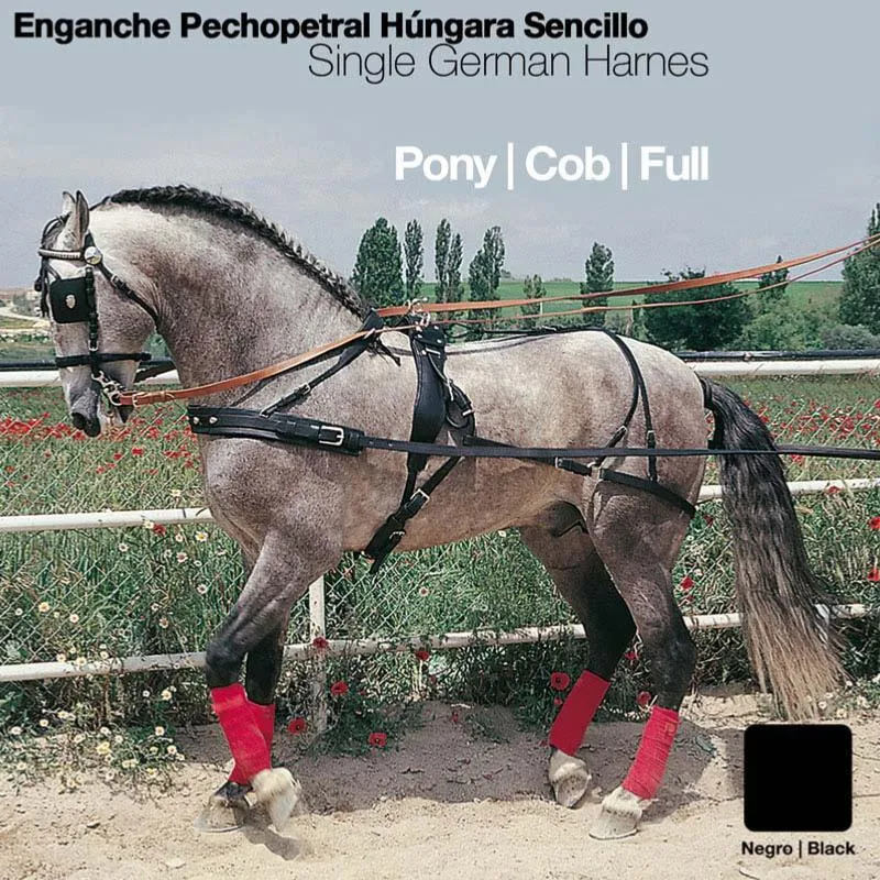 Remise ZALDI – Harnais d&rsquo;Attelage simple en cuir sans entretien PONEY