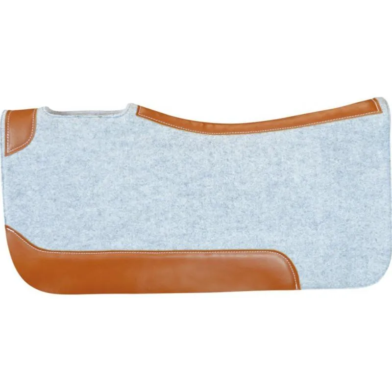 FRANCK PERRET - Tapis de Selle WESTERN en Feutre 16 MM WESTRIDE GRIS Prix Bas