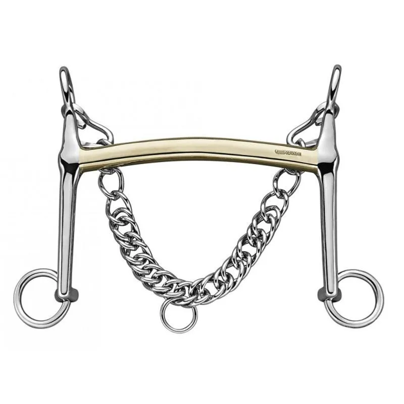 Authentique SPRENGER – Mors de bride L&rsquo;Hotte sans passage de langue Sensogan 125 MM