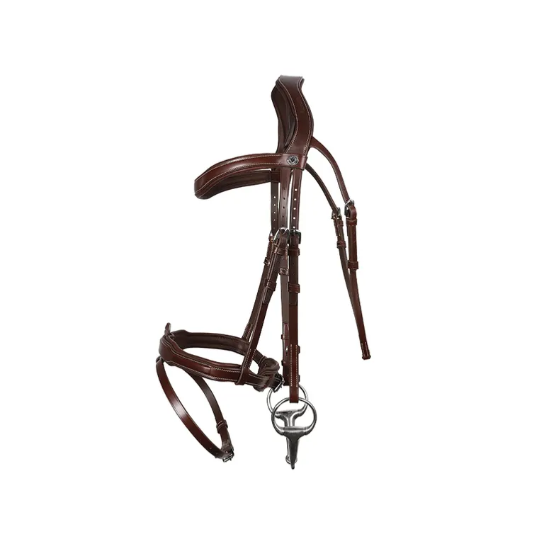 Pas Cher SIGNATURE SPORT by ANTARES - Bridon Jumping Muserolle Combine cuir italien COB