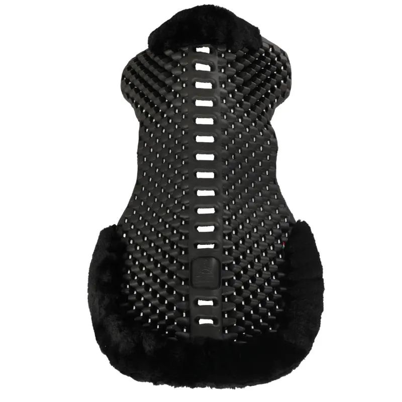 ACAVALLO – Amortisseur rhausseur Avant ET Arrire en mousse PIUMA bord mouton NOIR Achetez Aujourdhui