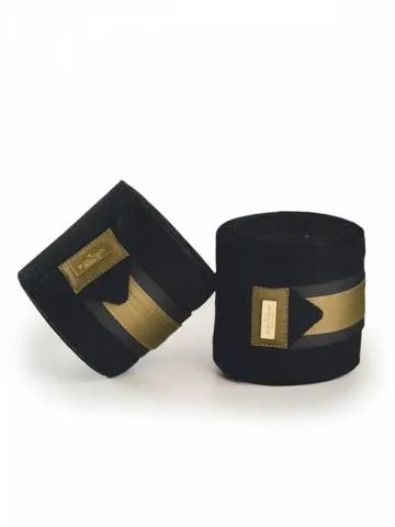 Bandes de polo Golden Brass – Equestrian Stockholm – Noir – Cheval Dernire Chance