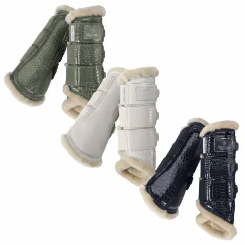 Nouveaut Gutres fermes Croco Platinum 2022 avec doublure – Eskadron – Gris clair – L