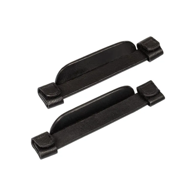 EQUESTRO – Blinkers, Oeillres de Bridon pour CSO en Cuir NOIR Meilleur Prix