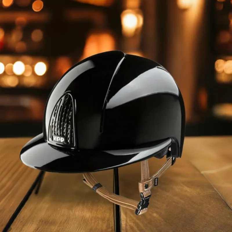 Expdition Rapide KEP ITALIA – Casque SMART POLISH noir Visire Polo EDITION SPECIALE TAILLE 51 CM coque M