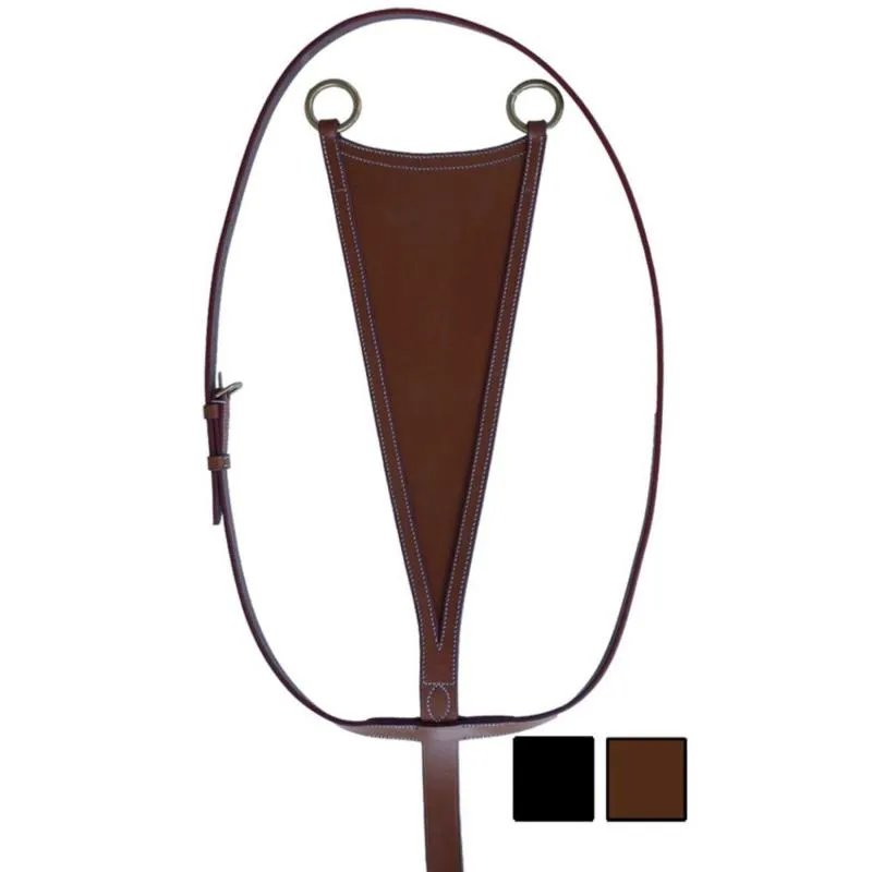 Martingale Cuir  Fourche Triangulaire Pleine, TATTINI NOIR Top Vente