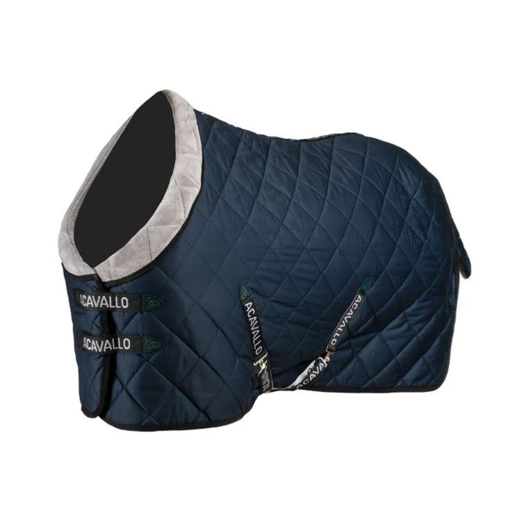 Top Vente ACAVALLO – Couverture de Box Matelasse 200G avec col polaire 115 CM/5&rsquo;6/168 CM