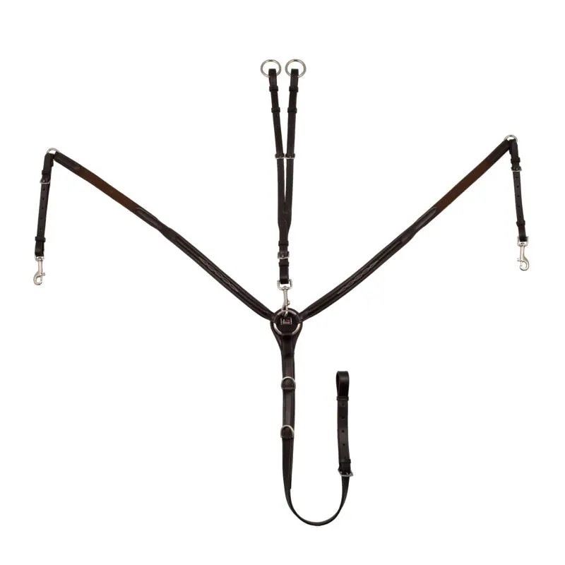 Collier de Chasse 3 Points Surpiqre Blanche, SUPREME NOIR PONEY Rduction