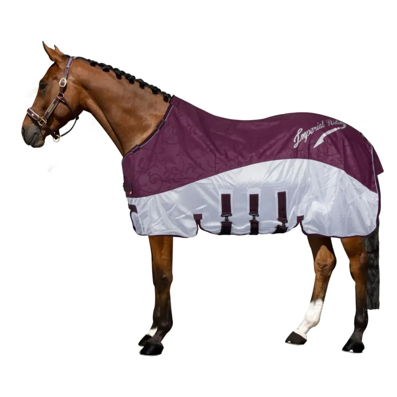 Couverture anti-mouches et pluie Imperial Riding Super-dry - 145 cm - Bordeaux Quantit Limite