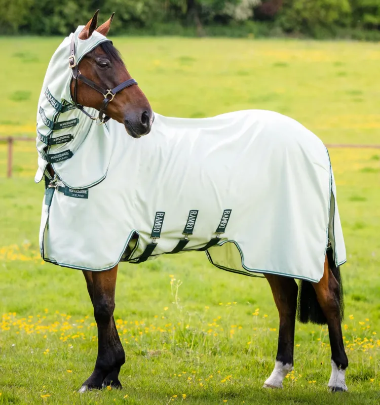 Marque Couverture intgrale Horseware Rambo Hoody 0g - 155 cm - Vert / sauge