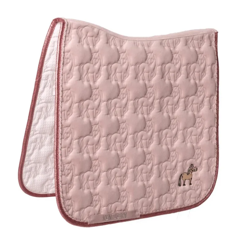 Tapis de selle Kentucky Licorne Paillet - Dressage - Rose ple Offre Spciale