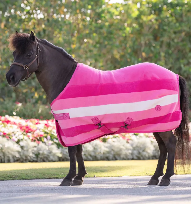 Livraison Gratuite Couverture polaire Horseware Newmarket Petite Fleece Cooler - 75 cm - Rose witney