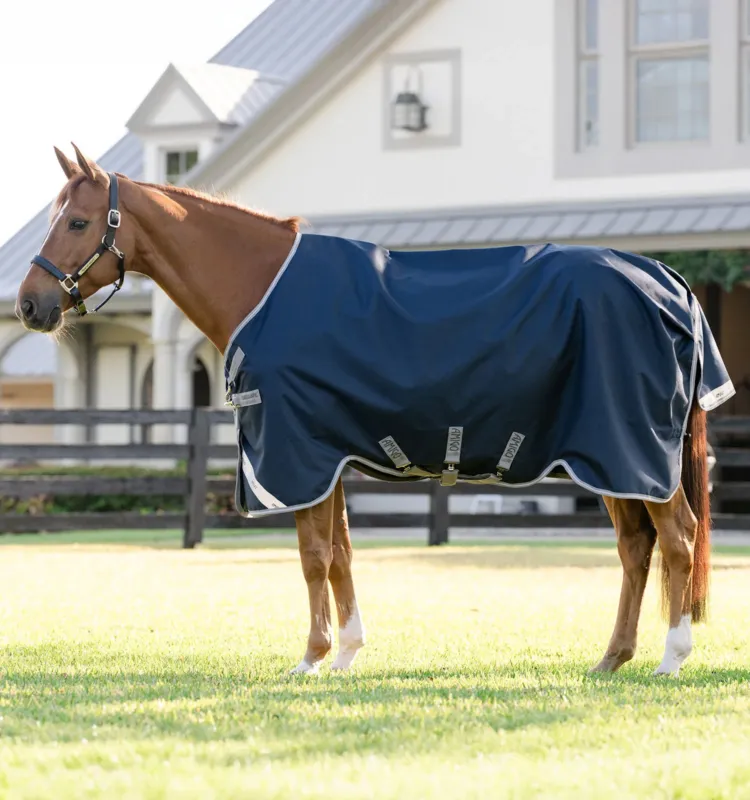 Must-Have Couverture Horseware Amigo 1200D Turnout 50g - 130 cm - Marine / gris titane / argent