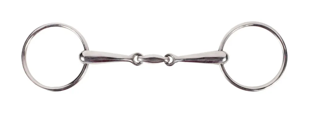 Remise Mors de filet canon double brisure Chantilly Horze - 125 mm