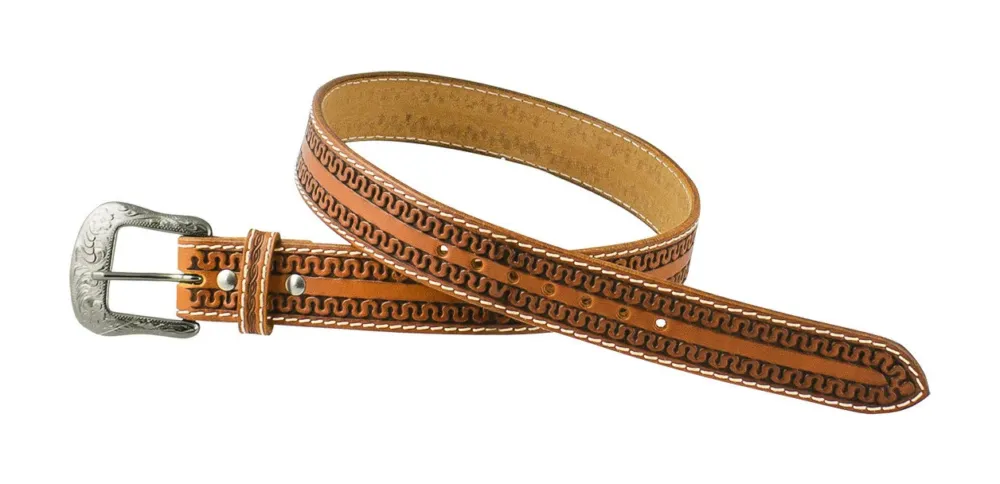 Usine Directe Ceinture Western en Cuir avec Gravure Serpent Pool&rsquo;s – 100 cm