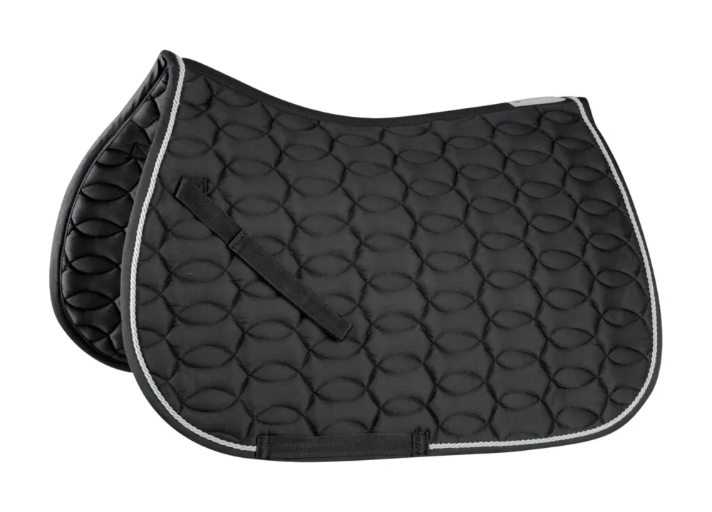 Tapis de selle Waldhausen Ancona - Mixte - Noir / argent Livraison Express