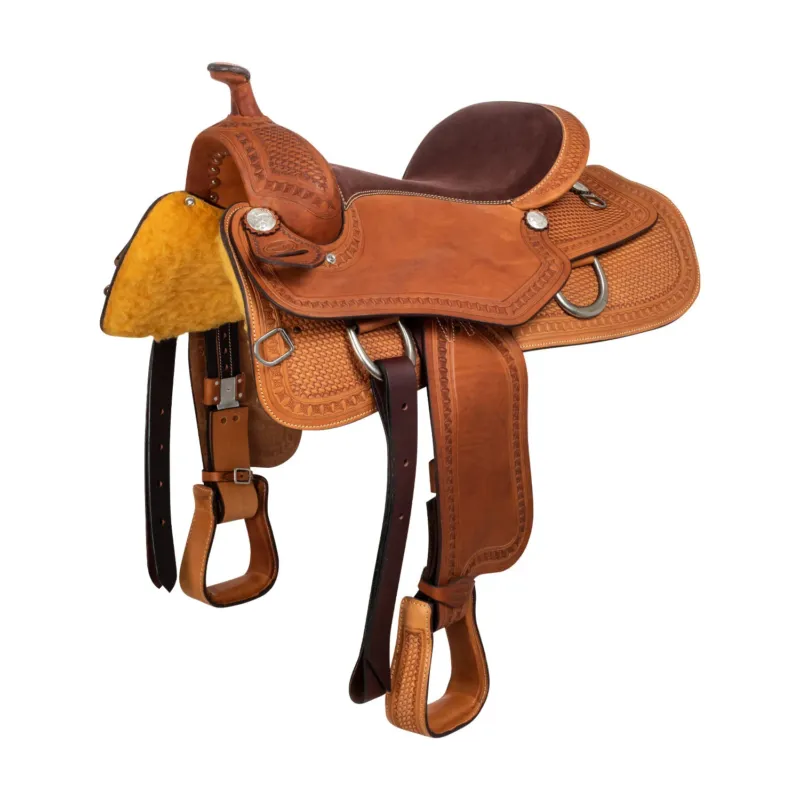 Selle de reining Denver – 16&Prime; – Naturel Nouvel Arrivage
