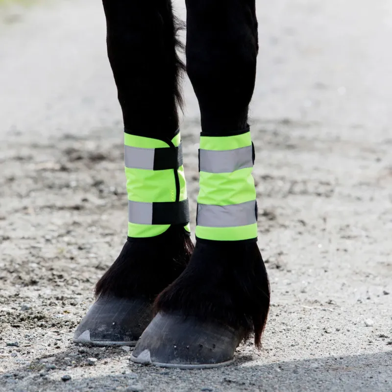 Bandage gutre rflchissant Horze – Jaune Nouvelle Collection