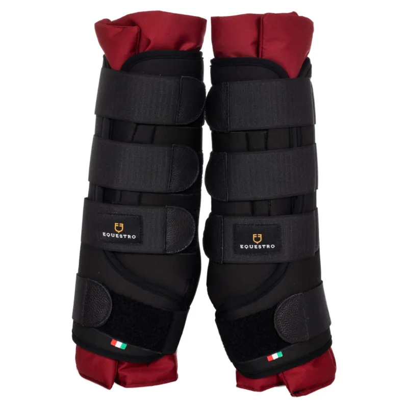 Gutres de repos Equestro par 2 - M - Noir / bordeaux Vente Directe