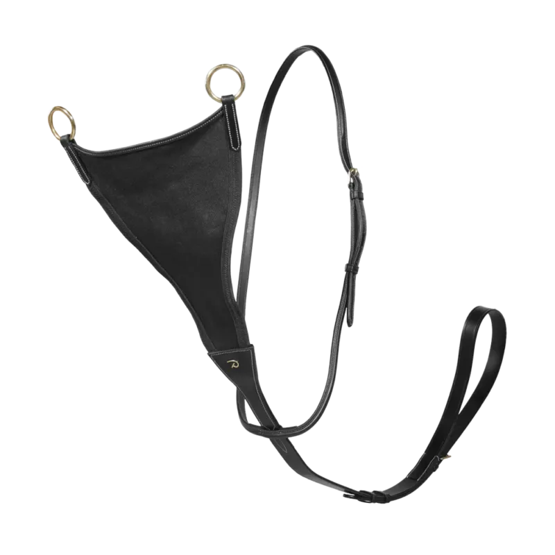 Martingale Pleine Elastique Dy&rsquo;on D Collection – Grand cheval – Noir Super Prix