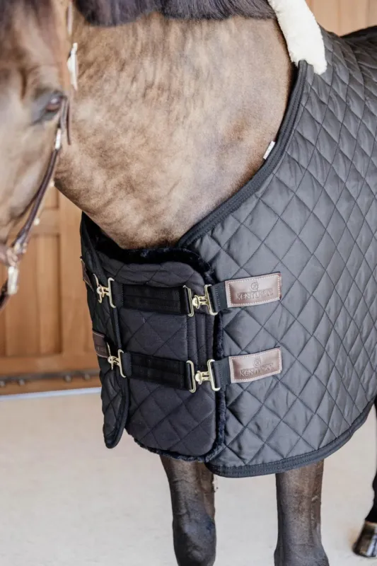 Extension de poitrail matelass mouton vegan Kentucky - Noir Promotion Saisonnire