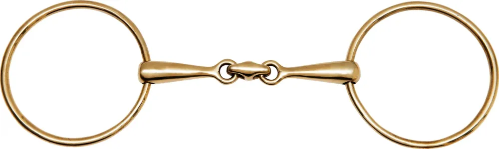 Retour Gratuit Mors 2 grands anneaux fins Feeling Anatomic maillechort - 125 mm