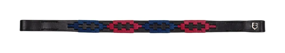 Frontal en cuir avec dcorations bicolores Polo S Equestro - Cob - Noir Commander Maintenant