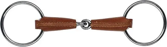Nouvelle Collection Mors 2 anneaux Feeling gain cuir - 125 mm