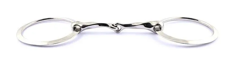Nouvelle Collection Mors 2 anneaux plats 90 mm Jump'In torsad bloqu - 125 mm