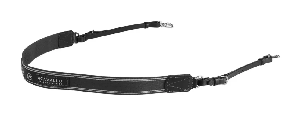 Acheter Direct Collier de chasse simple avec bande lastique Acavallo – Cheval – Noir