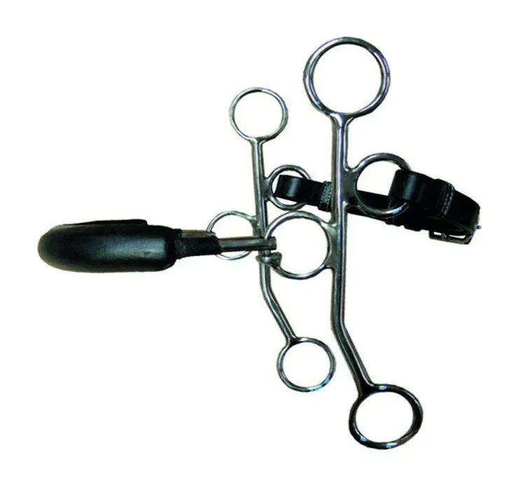 Bon March Hackamore Jump&rsquo;In rigide branches longues – Noir