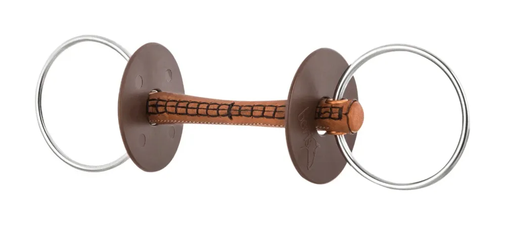 Solde Mors de filet Beris cuir anneau 7,5 cm – 120 mm – Doux