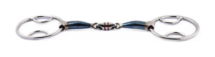 Super Prix Mors Jump'In blue steel trois effets double brisure - 125 mm