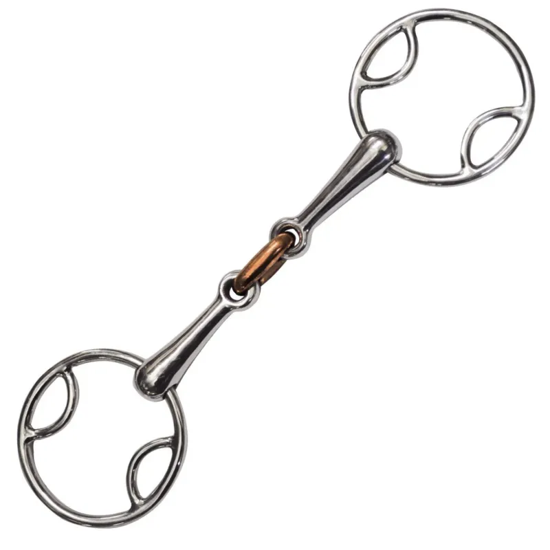 Filet 3 effets Double Brisure Privilege Equitation – 135 mm – Inox / cuivre Offre Exclusive