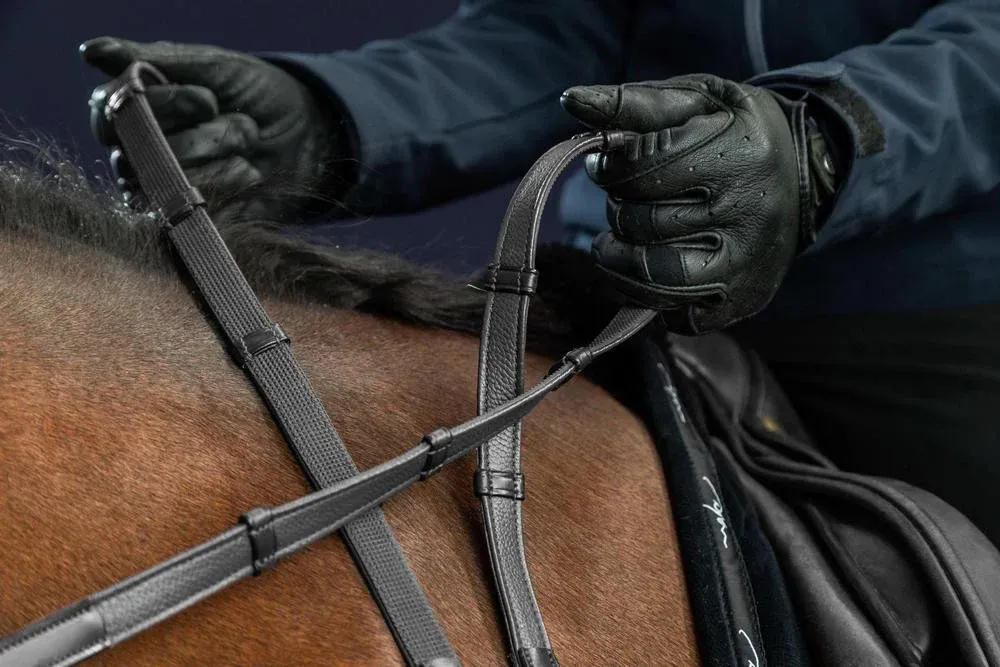 Seulement Aujourdhui Rnes Hunter 5/8 Avec 7 Arretoirs New English Collection by Dy'on - Cob - Noir