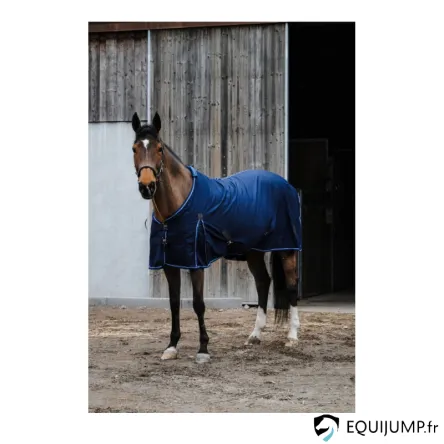 Nouvelle Collection Chemise polycoton EQUITHME - Classic - MARINE - 145CM