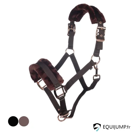 Licol Rosegold Glamour HKM - BRUN/OR ROSE - CHEVAL/FULL Rduction