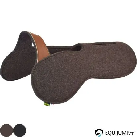 Amortisseur Feutre Laine Avec Pont et Rehausse Avant Ronzon – ANTHRACITE – 15mm plus 5 mm de rehausse Authentique