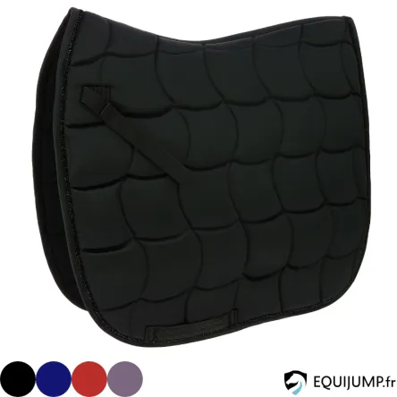Tapis Satin Dressage Equithme - NOIR - CHEVAL/FULL Dernire Chance