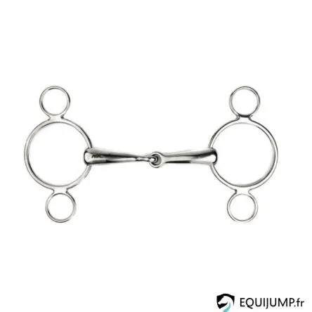 Rduction Mors 3 Anneaux Metalab - 135MM - INOX - 18MM