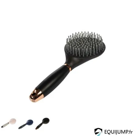 Brosse A Crins Poigne Gel HKM - NOIR/OR ROSE Expdi Aujourdhui