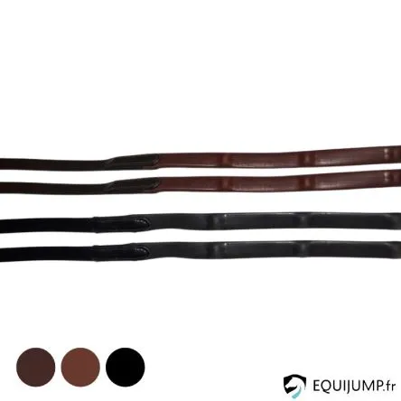 Rnes Caoutchouc Arrtoirs Intgrs T de T - NOIR - CHEVAL 16mm Dernier Modle