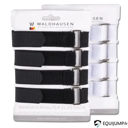 Fixations Elastiques Pour Bandages (Lot de 4) Waldhausen - BLANC - UNIQUE Solde