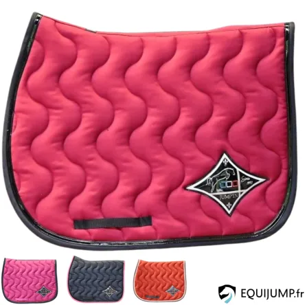 Prix Cass Tapis Jumpad Ecusson Jump In - MARINE/ROSE PALE - CHEVAL/FULL