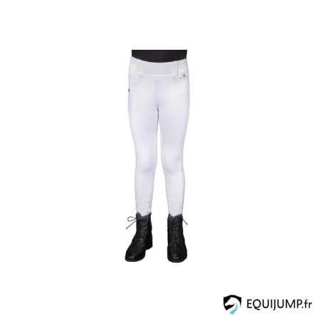 Commander Maintenant Legging Equitation Fille Hiver Juliet QHP - BLANC - 16ANS