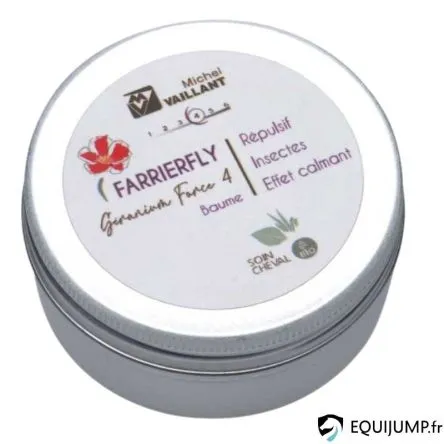 Baume Farrierfly Bio Granium Rpulsif Calmant Force 4 – 100ML Commander Vite