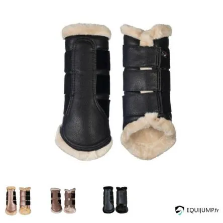 Top Vente Gutres Fermes Comfort Premium Fur HKM - NOIR/NATUREL - L